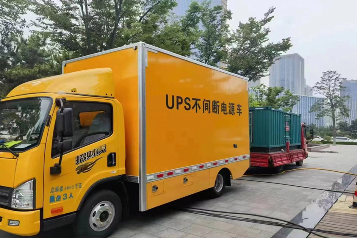 措勤发电机租赁施工现场