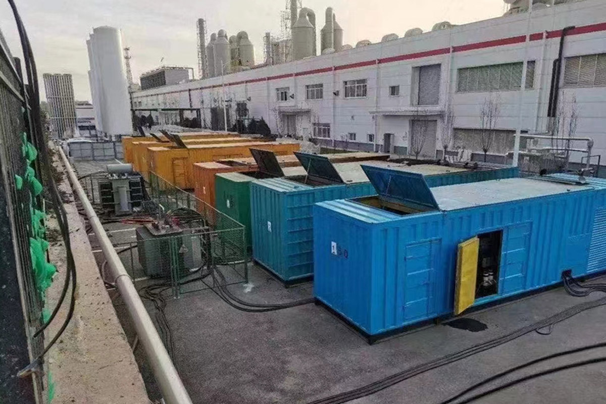 措勤发电机租赁施工现场